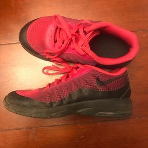 Red & black nike size 2 sneakers